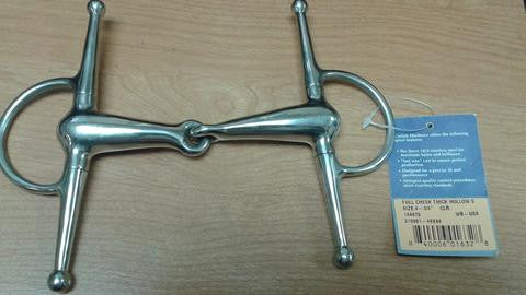 Carlyle Hollow Mouth Full Cheek Snaffle Bit - The Tack Shop of Lexington