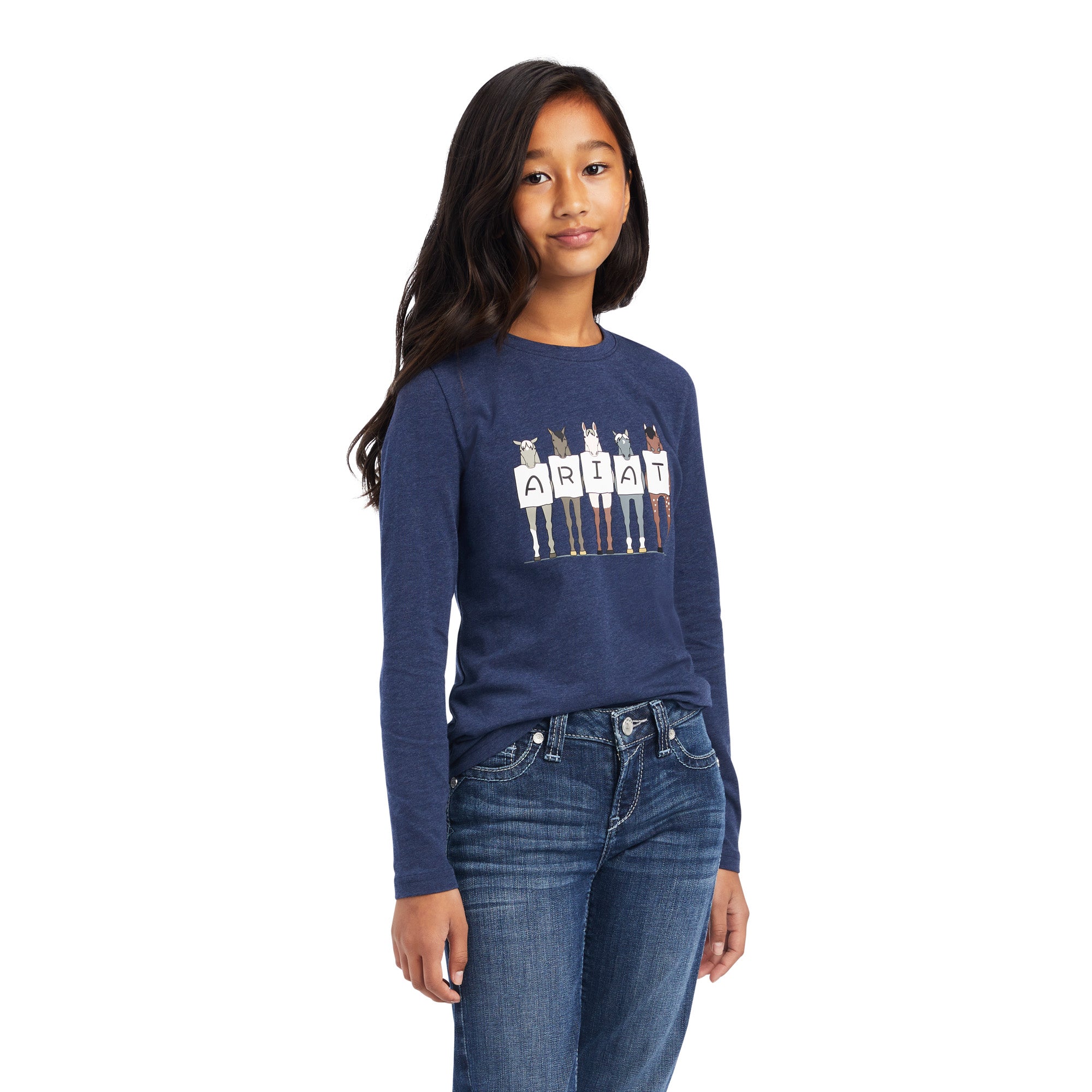 Ariat Girls Fan Club LS T-Shirt