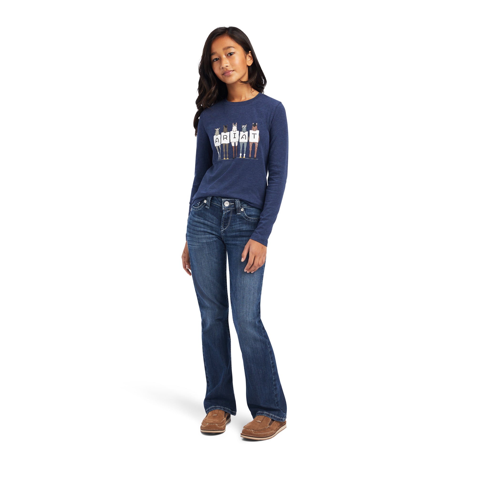 Ariat Girls Fan Club LS T-Shirt