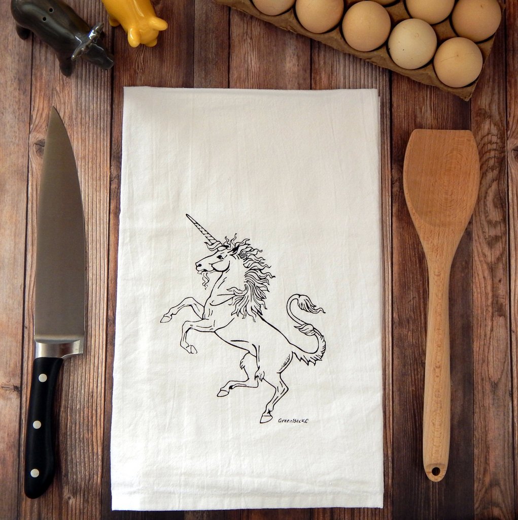 Horse-Equestrian-Decor-Tea-Towel-Unicorn