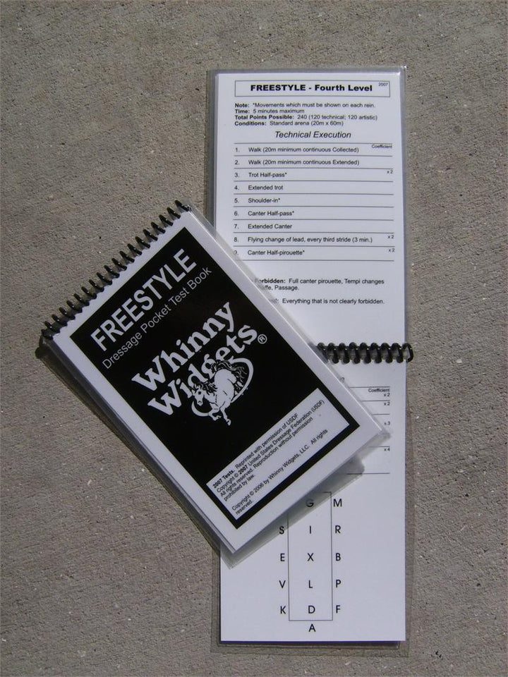 Whinny Widgets Dressage Test Book