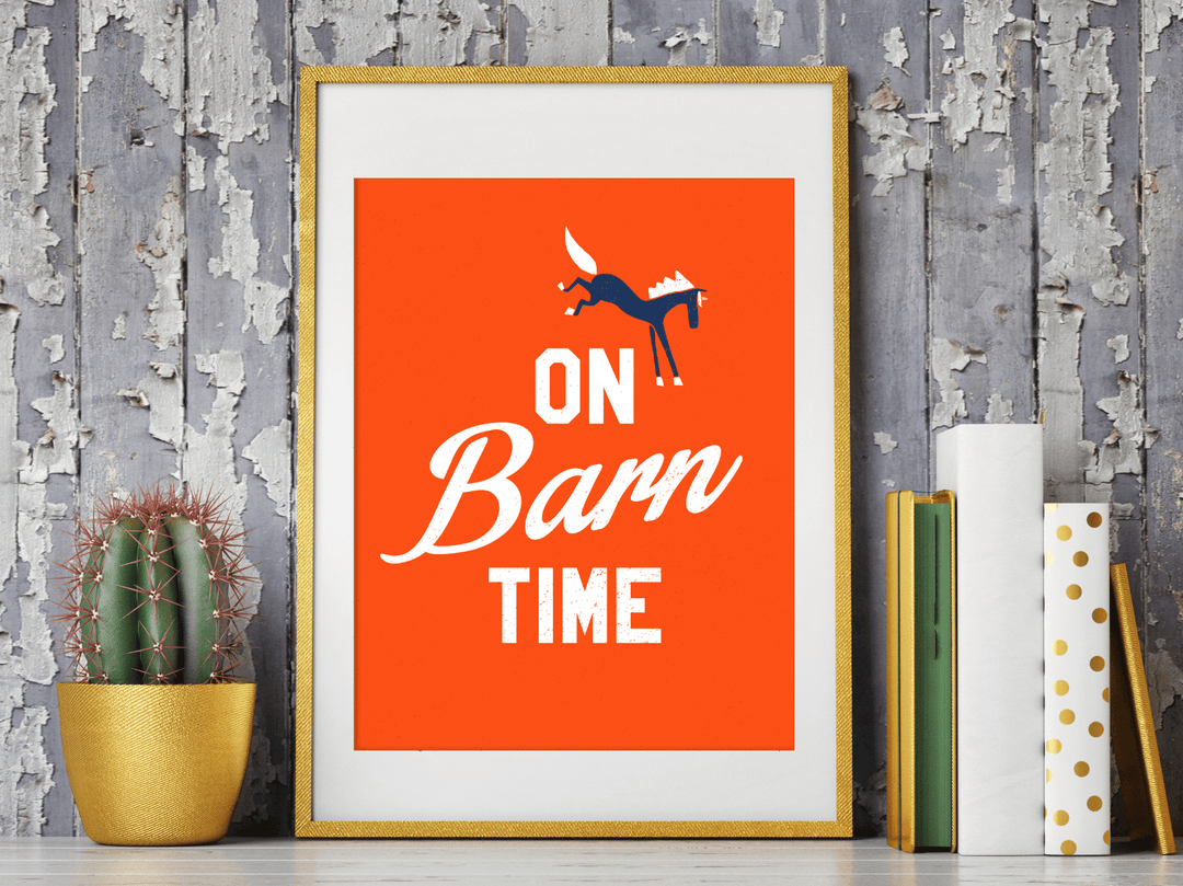 Mare Modern Goods Barn Time Print