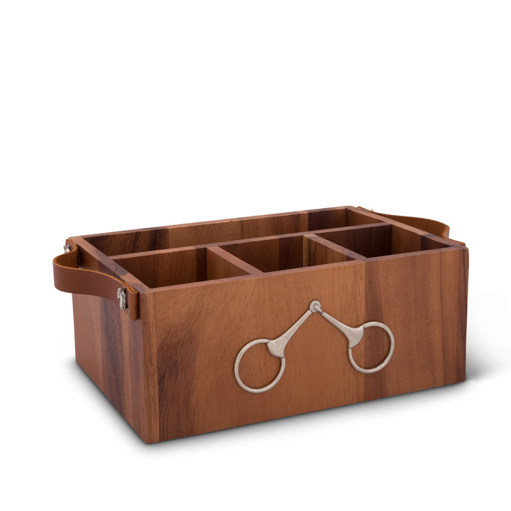 Vagabond House Equestrian Bit Flatware Caddy