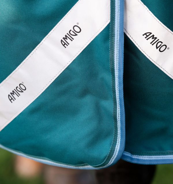 Amigo Bravo 12 Plus Turnout Blanket with Detachable Hood, Heavy Weight (400g Fill)