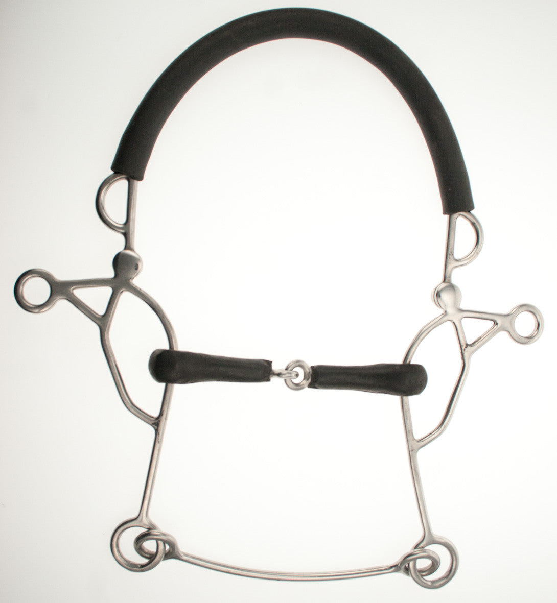 Abbey England Combination Rubber Jointed Hackamore - The Tack Shop of Lexington