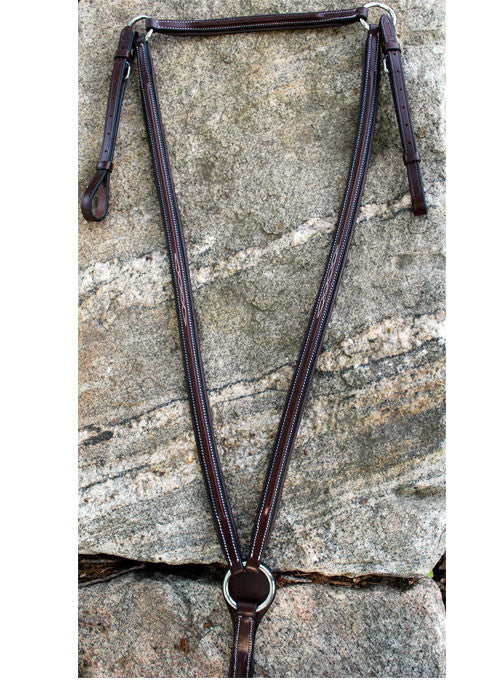 Red Barn Raised Fancy Stitched Padded Breastplate - The Tack Shop of Lexington