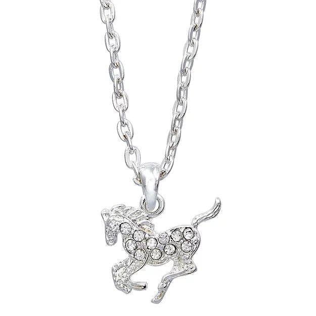 AWST Precious Pony Necklace w/Horse Head Gift Box