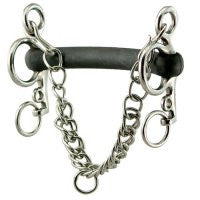 Coronet Hard Rubber Mullen Mouth Pelham Bit - The Tack Shop of Lexington