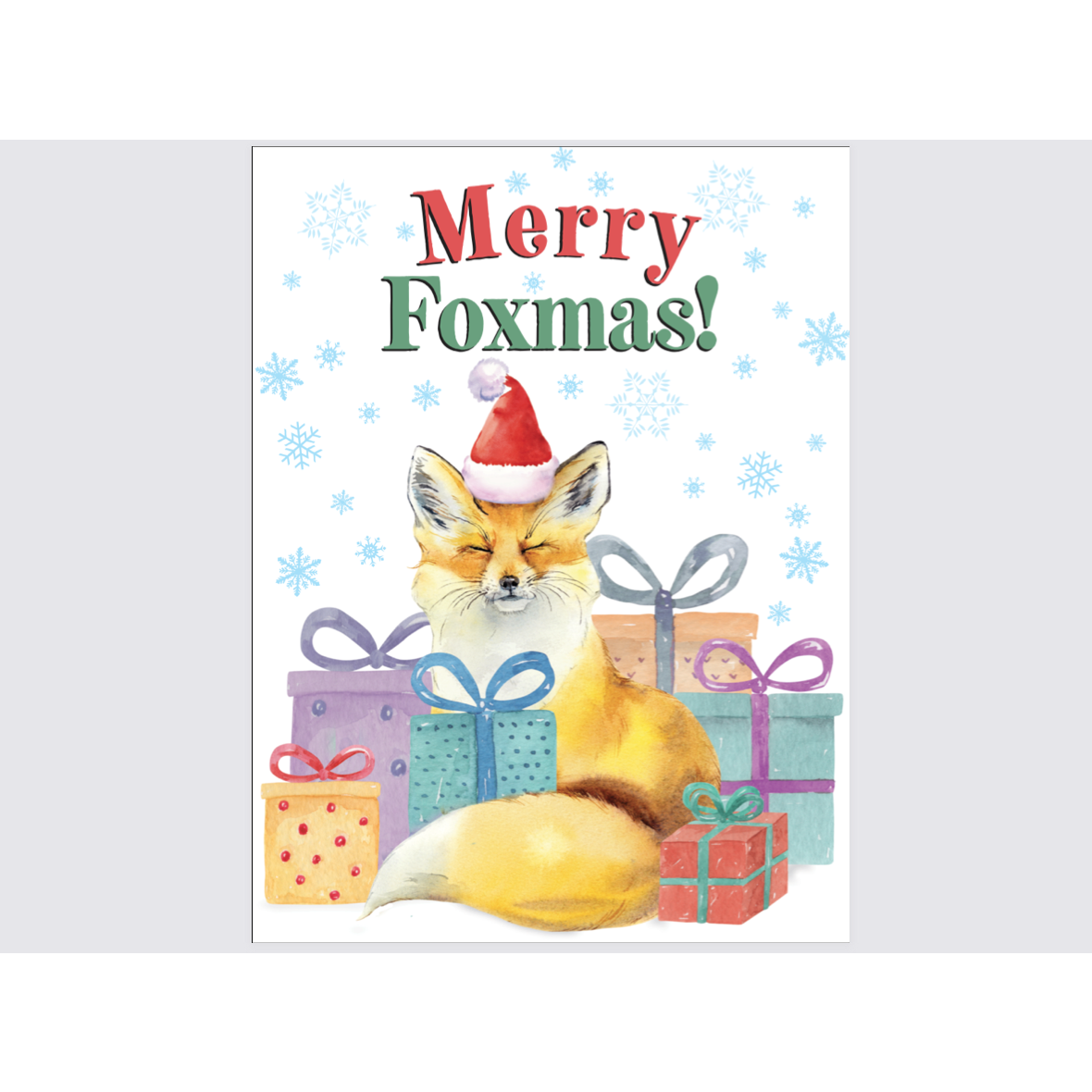Horse Hollow Merry Foxmas Greeting Card
