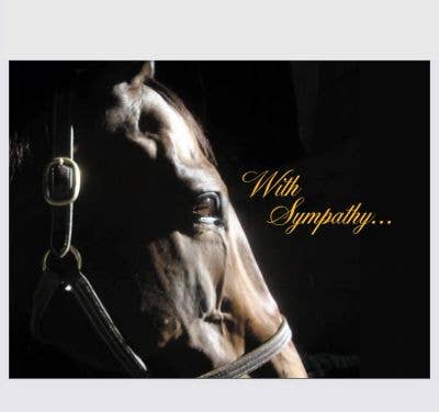 Horse Hollow Press - Sympathy Card: With Sympathy.
