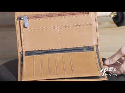 Penelope Little Letter Wallet - Cognac