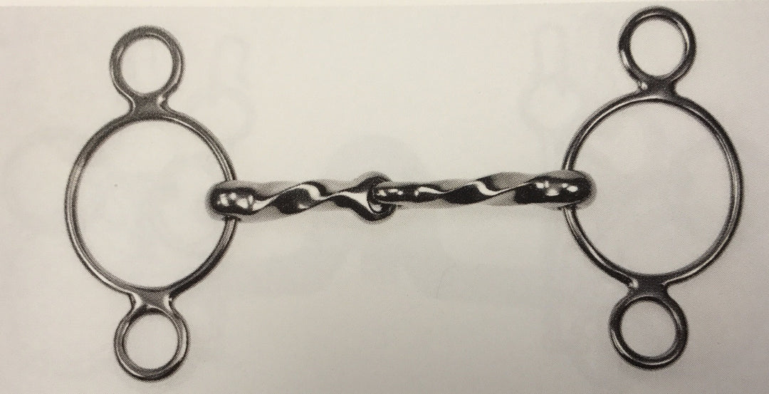 Abbey England Three Ring Slow Twisted Bit - The Tack Shop of Lexington