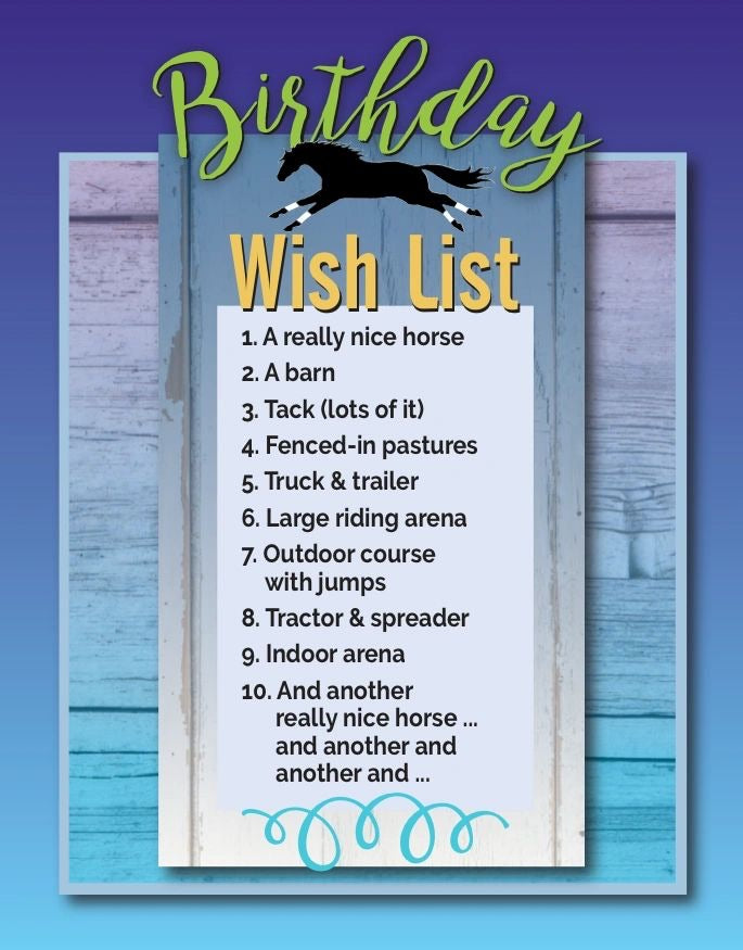 Birthday Card: Wish List