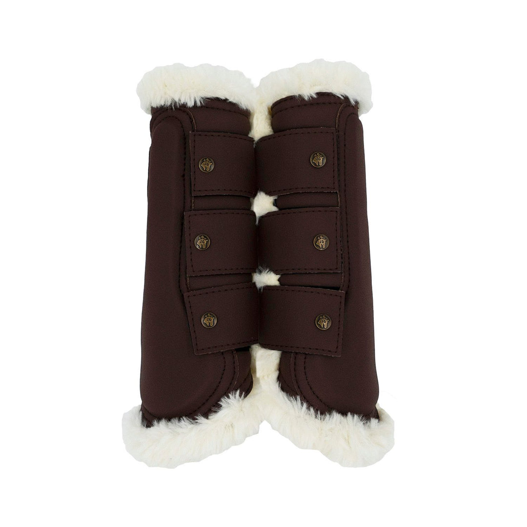Dark Brown Fleece Lined Brush Boots