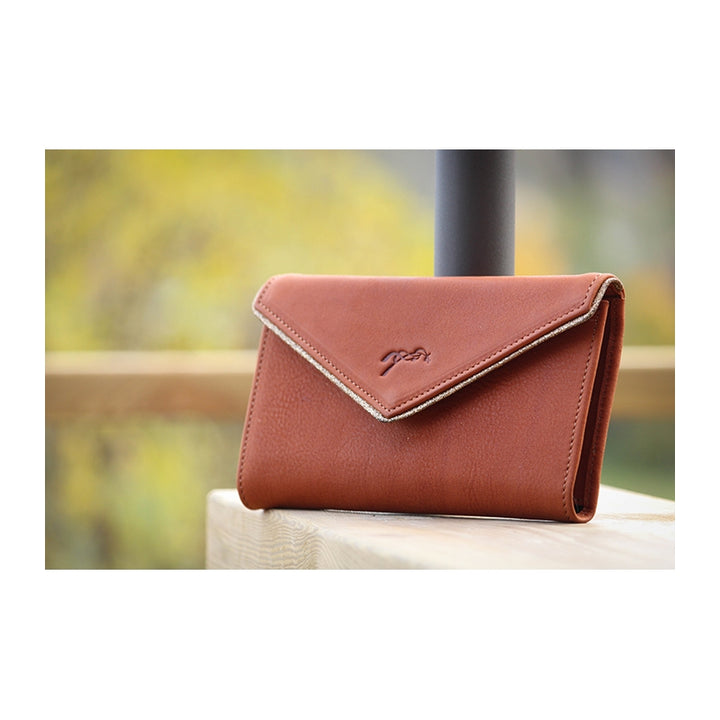 Penelope Little Letter Wallet - Cognac